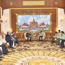 Senior General Min Aung Hlaing receives Deputy Minister of Defence of Russian Federation