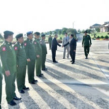 တပ်မတော်ကာကွယ်ရေးဦးစီးချုပ် ဗိုလ်ချုပ်မှူးကြီး မင်းအောင်လှိုင် ဦးဆောင်သည့် မြန်မာ့တပ်မတော် ချစ်ကြည်ရေးကိုယ်စားလှယ်အဖွဲ့ တရုတ်ပြည်သူ့သမ္မတနိုင်ငံသို့ ချစ်ကြည်ရေးခရီးထွက်ခွာ