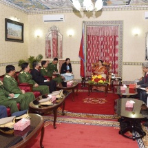 Senior General Min Aung Hlaing holds talks with President of Nepal H.E. Mrs. Bidhya Devi Bhandari