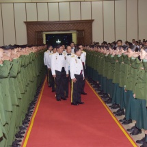 Senior General Min Aung Hlaing attends graduation dinner of No 15 Intake of DSINPS, No 2 Intake of Lady Nursing Sciences