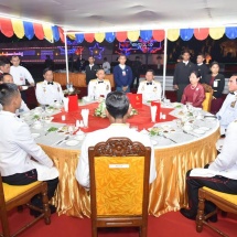Senior General Min Aung Hlaing attends graduation dinner of 59 th Intake of DSA
