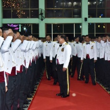 Senior General Min Aung Hlaing attends graduation dinner of 19th Intake of DSTA