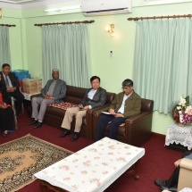 Senior General Min Aung Hlaing receives officials of Nepal-Myanmar Friendship Council