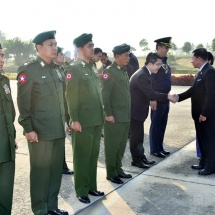 တပ်မတော်ကာကွယ်ရေးဦးစီးချုပ် ဗိုလ်ချုပ်မှူးကြီး မင်းအောင်လှိုင် ထိုင်းနိုင်ငံသို့ ချစ်ကြည်ရေးခရီးနှင့် ထိုင်းဘုရင်မင်းမြတ်ကပေးအပ်ချီးမြှင့်သည့် “The Knight Grand Cross(First Class) of the Most Exalted Order of the White Elephant” အပ်နှင်းခြင်း အခမ်းအနား တက်ရောက်ရန်ထွက်ခွာ