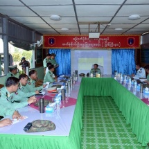 Senior General Min Aung Hlaing inspects agriculture and livestock breeding farm of Northern Command