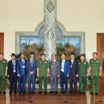 Senior General Min Aung Hlaing receives Chairman of All Myanmar Gurkha Hindu Dhamma Organization