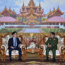 Commander-in-Chief of Defence Services Senior General Min Aung Hlaing receives Ambassador of Republic of Korea to Myanmar