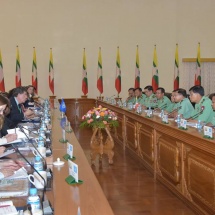 Senior General Min Aung Hlaing holds talks with permanent envoys of UNSC