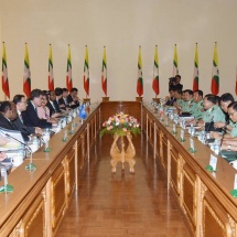 တပ်မတော်ကာကွယ်ရေးဦးစီးချုပ် ဗိုလ်ချုပ်မှူးကြီး မင်းအောင်လှိုင် ကုလသမဂ္ဂလုံခြုံရေးကောင်စီအမြဲတမ်း ကိုယ်စားလှယ်အဖွဲ့ဝင်များနှင့်တွေ့ဆုံဆွေးနွေးမှုများ အပိုင်း (၄)