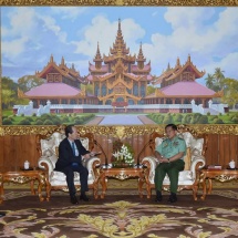 Senior General Min Aung Hlaing receives Japanese Ambassador to Myanmar