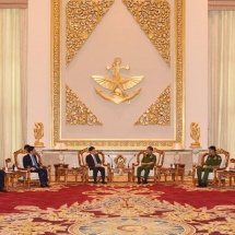 Senior General Min Aung Hlaing receives member of PRC State Council and Minister of Public Security