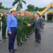 တပ်မတော်ကာကွယ်ရေးဦးစီးချုပ် ဗိုလ်ချုပ်မှူးကြီး မင်းအောင်လှိုင် ဦးဆောင်သည့် မြန်မာ့တပ်မတော်ကိုယ်စားလှယ်အဖွဲ့ ထိုင်းနိုင်ငံသို့ချစ်ကြည်ရေးခရီးထွက်ခွာ
