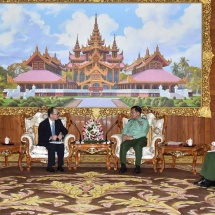 Senior General Min Aung Hlaing receives Japanese Ambassador to Myanmar H.E. Mr. Ichiro MARUYAMA