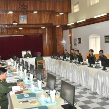 Senior General Min Aung Hlaing attends Choice of Arms ceremony of the 61st Intake of Defence Services Academy, meets professors, officer lecturers and faculty members of DSA