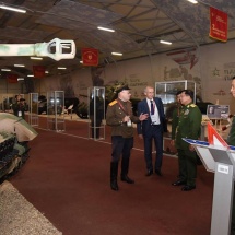 Senior General Min Aung Hlaing holds talks with Russian Defence Minister, attends opening of Army Forum-2018 and Week of National Security