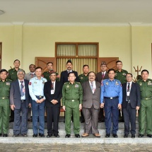 Senior General Min Aung Hlaing receives a group led by Patron U Mann Bahadur of All Myanmar Gurkha Hindu Dhamma Organization
