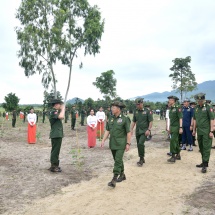 Families of Office of the Commander-in-Chief (Army, Navy and Air) hold third monsoon tree-planting ceremony 