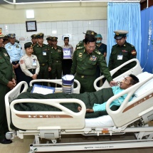တပ်မတော်ကာကွယ်ရေးဦးစီးချုပ် ဗိုလ်ချုပ်မှူးကြီး မင်းအောင်လှိုင် တောင်ကြီးတပ်နယ်ရှိ အရာရှိ၊ စစ်သည်၊ မိသားစုများအားတွေ့ဆုံအမှာစကားပြောကြား