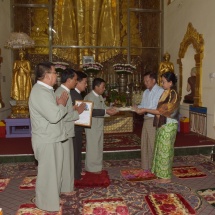 Senior General Min Aung Hlaing pays homage to Shwephonepwint, Culamuni pagodas in Taunggyi 