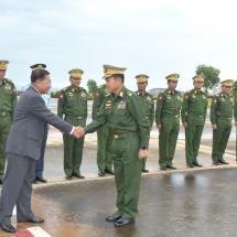 တပ်မတော်ကာကွယ်ရေးဦးစီးချုပ် ဗိုလ်ချုပ်မှူးကြီး မင်းအောင်လှိုင် ဦးဆောင်သည့် မြန်မာ့တပ်မတော် ကိုယ်စား လှယ်အဖွဲ့လာအိုပြည်သူ့ဒီမိုကရက်တစ်သမ္မတနိုင်ငံသို့ချစ်ကြည်ရေးခရီးထွက်ခွာ 