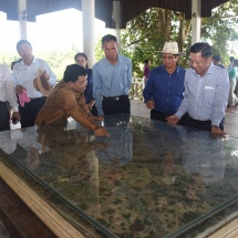 Senior General Min Aung Hlaing and Tatmadaw goodwill delegation visit ancient and historic Wat Phu Temple in Champasak Province, Laos