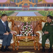 Senior General Min Aung Hlaing receives Ambassador of the Russian Federation to Myanmar