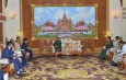 Senior General Min Aung Hlaing receives Chief Executive Officer of Telecom International MYANMAR Co., Ltd. (Mytel) 