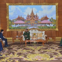 Senior General Min Aung Hlaing receives Chief Executive Officer of Telecom International MYANMAR Co., Ltd. (Mytel) 