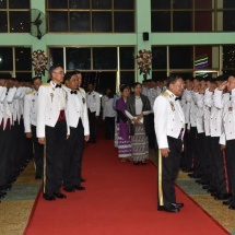 Senior General Min Aung Hlaing attends graduation dinner of 20th Intake of Defence Services Technological Academy