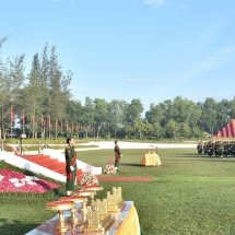 တပ်မတော်သူနာပြုနှင့် ဆေးဘက်ပညာတက္ကသိုလ်၊ သူနာပြုနှင့်ဆေးဘက်ပညာ သိပ္ပံဘွဲ့သင်တန်း အမှတ်စဉ်(၁၆)နှင့် အမျိုးသမီးသူနာပြုသိပ္ပံဘွဲ့သင်တန်းအမှတ်စဉ်(၃) သင်တန်းဆင်း ဂုဏ်ပြု စစ်ရေးပြအခမ်းအနားကျင်းပ