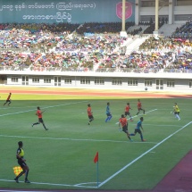 ၂၀၁၉ ခုနှစ်၊ တပ်မတော်(ကြည်း၊ရေ၊လေ) အားကစားပြိုင်ပွဲ ဖွင့်ပွဲအခမ်းအနား ကျင်းပ၊ အားကစား အောင်မြင်မှုသည် နိုင်ငံတော်ဖွံ့ဖြိုးတိုးတက်မှုနှင့်လူမျိုး၏ ဂုဏ်သိက္ခာအဆင့်အတန်းဖွံ့ဖြိုး တိုးတက်မှုကိုဖော်ညွှန်းနေ 