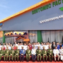 Opening of DENTOMEC toothbrush and toothpaste factory held