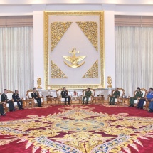 Senior General Min Aung Hlaing receives Commander-in-Chief of Royal Thai Army