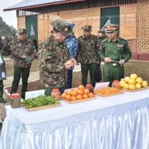 တပ်မတော်ကာကွယ်ရေးဦးစီးချုပ် ဗိုလ်ချုပ်မှူးကြီး မင်းအောင်လှိုင် ပူတာအိုတပ်နယ် ဧက(၅၀၀) ဘက်စုံ စိုက်ပျိုးမွေးမြူရေးခြံ(နမ့်တာလဲ)သို့သွားရောက်ကြည့်ရှုစစ်ဆေး၊ ကောင်းမှုလုံစေတီတော်အား ဖူးမြော် ကြည်ညို