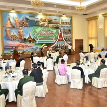 Senior General Min Aung Hlaing receives chairpersons, vice chairpersons of 32 political parties