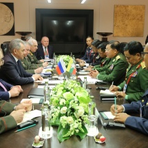 Senior General Min Aung Hlaing attends opening ceremony of 8th Moscow Conference on International Security; meets Minister of Defence of Russian Federation 