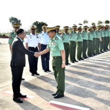 တပ်မတော်ကာကွယ်ရေးဦးစီးချုပ် ဗိုလ်ချုပ်မှူးကြီး မင်းအောင်လှိုင်ဦးဆောင်သည့် မြန်မာ့တပ်မတော် ချစ်ကြည်ရေးကိုယ်စားလှယ်အဖွဲ့ တရုတ်ပြည်သူ့သမ္မတနိုင်ငံ သို့ချစ်ကြည်ရေးခရီးထွက်ခွာ