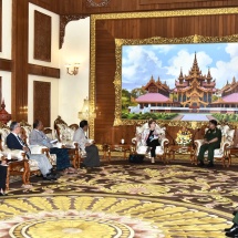 Senior General Min Aung Hlaing receives delegation led by Chair of Independent Commission of Enquiry 