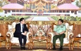 တပ်မတော်ကာကွယ်ရေးဦးစီးချုပ် ဗိုလ်ချုပ်မှူးကြီး မင်းအောင်လှိုင် မြန်မာနိုင်ငံဆိုင်ရာ တရုတ်နိုင်ငံသံ အမတ်ကြီး H.E. Mr. Hong Liang အားလက်ခံတွေ့ဆုံ