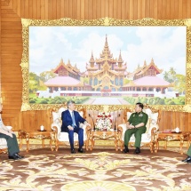 Senior General Min Aung Hlaing receives Chinese Ambassador to Myanmar H.E. Mr. Chen Hai