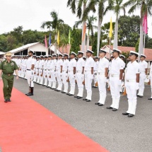 Senior General Min Aung Hlaing welcomed by Flag Officer Commanding-in-Chief of Indian Eastern Naval Command, holds talks, visits Bharat Dynamics Limited, Thotlakonda Buddhist Complex