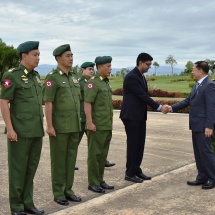 Myanmar Tatmadaw goodwill delegation led by Senior General Min Aung Hlaing arrives in Republic of India