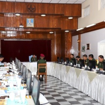 တပ်မတော်ကာကွယ်ရေးဦးစီးချုပ် ဗိုလ်ချုပ်မှူးကြီး မင်းအောင်လှိုင် စစ်တက္ကသိုလ် ဗိုလ်လောင်း သင်တန်းအမှတ်စဉ်(၆၂) စစ်လက်ရုံးရွေးချယ်ပွဲသို့ တက်ရောက်စိစစ် ရွေးချယ်၊ စစ်မှုထမ်းဟောင်း အိမ်ရာ တည်ဆောက်နေမှုများအား သွားရောက်ကြည့်ရှု စစ်ဆေး