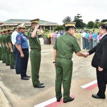 Myanmar Tatmadaw goodwill delegation led by Senior General Min Aung Hlaing arrives back from Republic of India