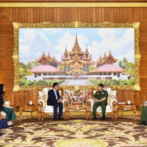 Senior General Min Aung Hlaing receives Cambodian Ambassador to Myanmar