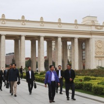 Delegation led by Senior General Min Aung Hlaing visits Gorky Park, Cathedral of Christ the Saviour