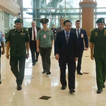 Senior General Min Aung Hlaing leaves for Russian Federation to attend closing ceremony of International Army Games-2019 being held in Russian Federation
