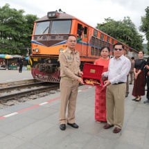 Myanmar Tatmadaw delegation led by Senior General Min Aung Hlaing tours unique places in Kanchanaburi District