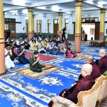 Tatmadaw, well-wishers donate cash and kind to Nyaungdon Monastery,Jivitadana Sangha Hospital (Yangon)