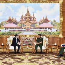 Senior General Min Aung Hlaing receives Japanese Ambassador to Myanmar